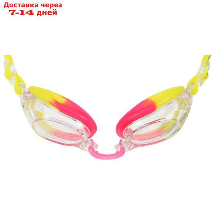 Очки для плавания + беруши, цвет красно-желтый - фото 2 - id-p227130643