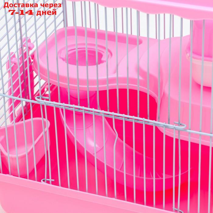Клетка для грызунов "Пижон", 27 х 21 х 27 см, розовая - фото 8 - id-p227120121