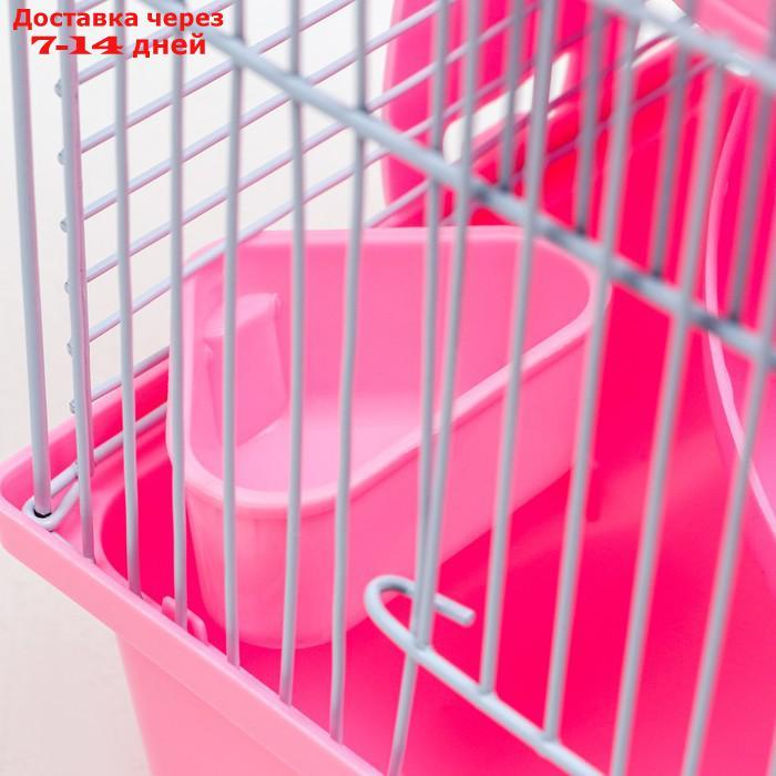 Клетка для грызунов "Пижон", 27 х 21 х 27 см, розовая - фото 10 - id-p227120121
