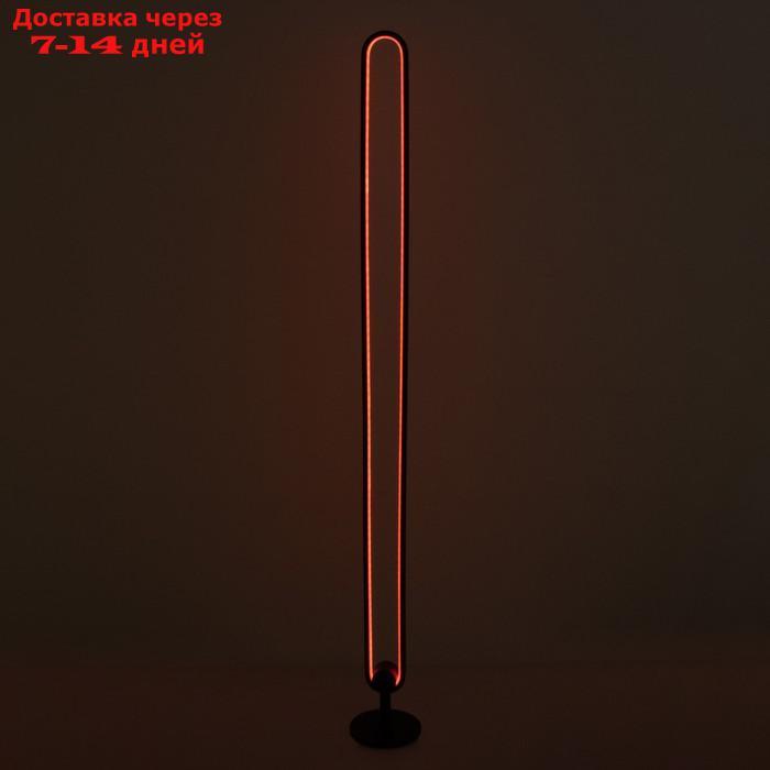 Торшер с ПДУ 16664/1 LED RGB черный диммер 22х22х148 см - фото 5 - id-p227112377