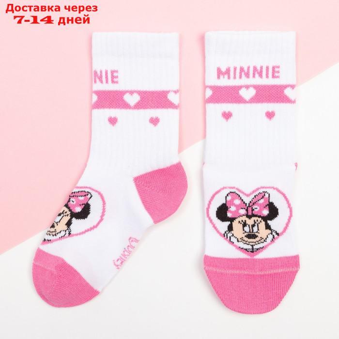 Набор носков "Minnie", Минни Маус, розовый/белый, 12-14 см - фото 2 - id-p226953910