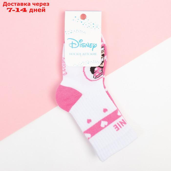 Набор носков "Minnie", Минни Маус, розовый/белый, 12-14 см - фото 4 - id-p226953910