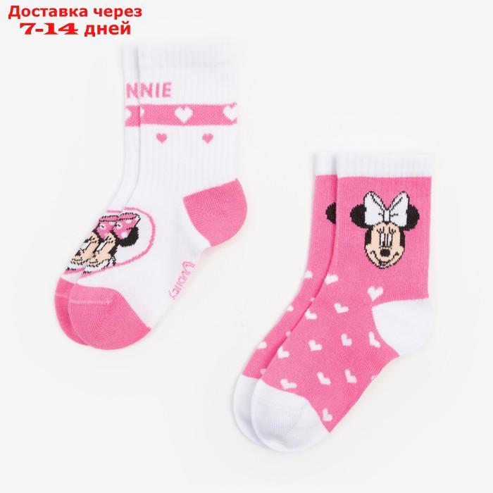 Набор носков "Minnie", Минни Маус, розовый/белый, 12-14 см - фото 5 - id-p226953910