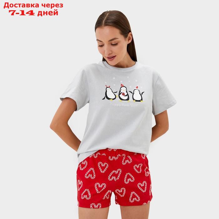 Пижама женская (футболка и шорты) KAFTAN "Love" р.48-50 - фото 1 - id-p227104722