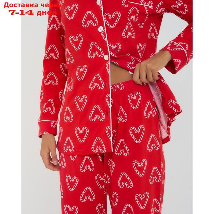 Пижама женская (рубашка и брюки) KAFTAN "Love" р.44-46 - фото 7 - id-p227104726