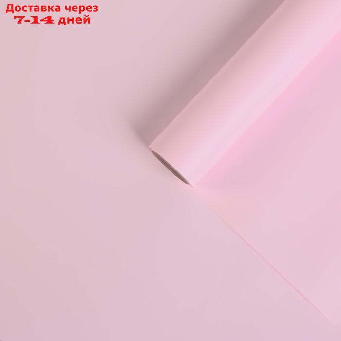 Пленка для цветов "Перламутр", нежно-розовый, 58 см х 5 - фото 1 - id-p227097637