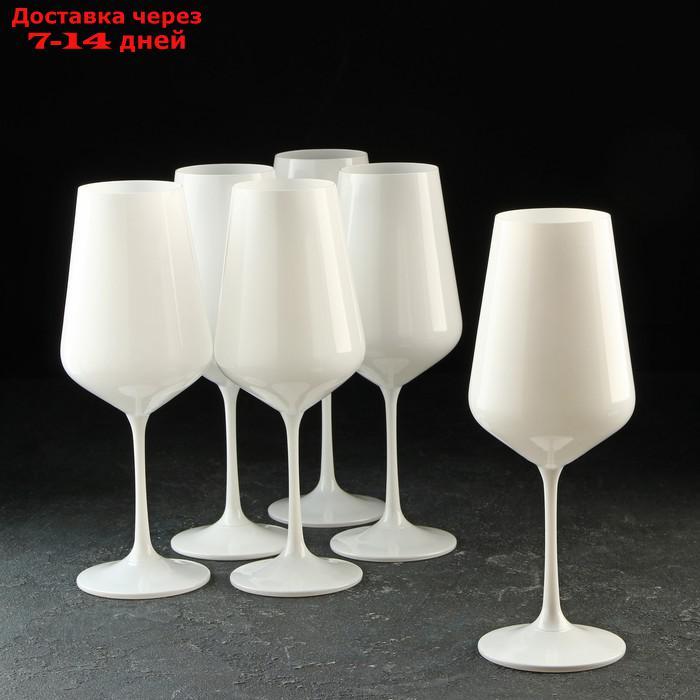 Набор бокалов для вина 450 мл "Сандра"белый , 6 шт - фото 1 - id-p227125689