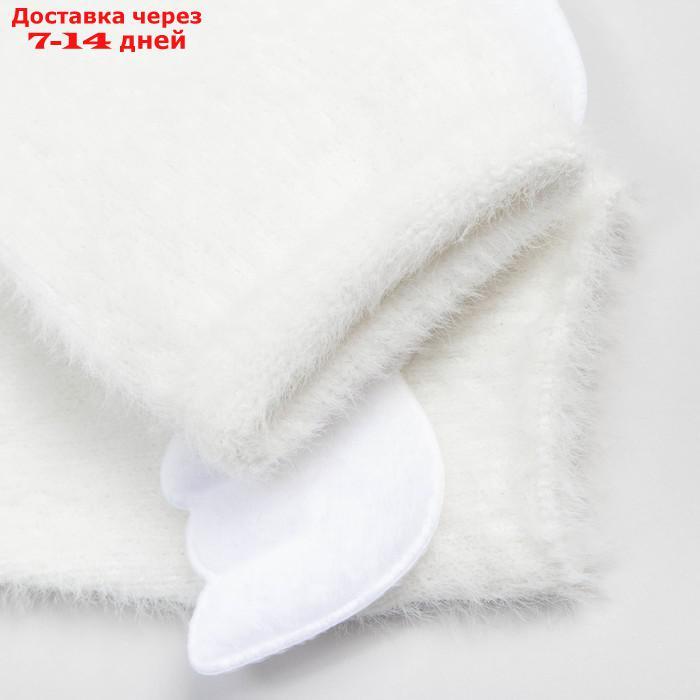 Носки махровые MINAKU с нашивкой, цвет белый, размер 36-39 (23-25 см) - фото 3 - id-p227114278