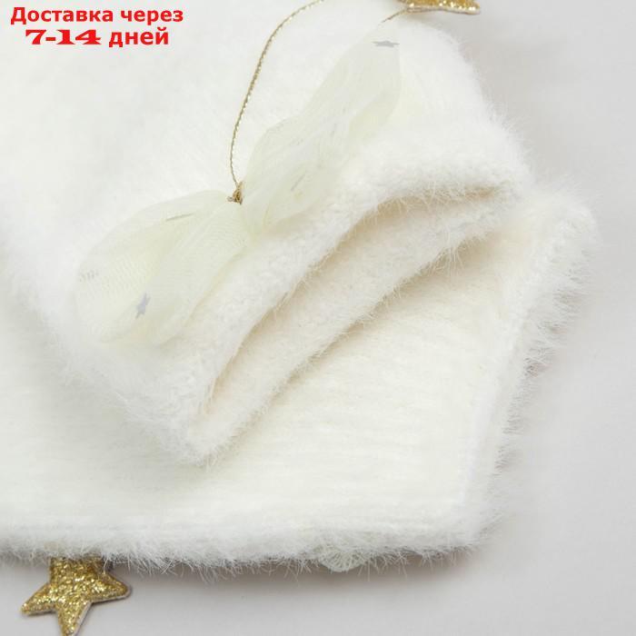 Носки махровые MINAKU с бантиком, цвет белый, размер 36-39 (23-25 см) - фото 3 - id-p227114279