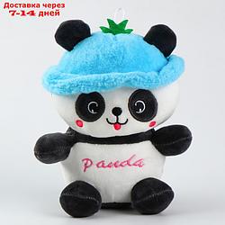 Мягкая игрушка "Панда в панамке" 20 см, цвет МИКС