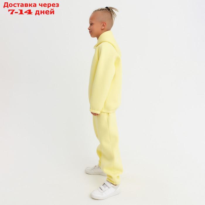 Костюм детский (худи, брюки) MINAKU: Basic Line KIDS цвет жёлтый, рост 110 - фото 8 - id-p227115352