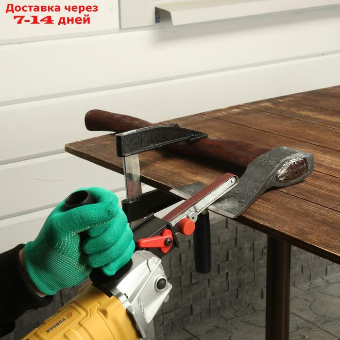 Насадка шлифовальная для УШМ ТУНДРА, для заточки ножей, ножниц, ширина 15 мм, 5 лент - фото 1 - id-p227129665
