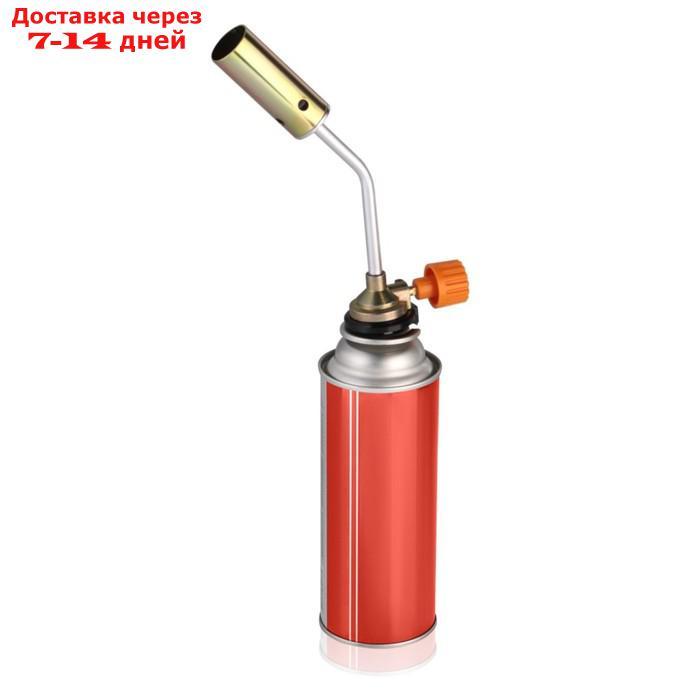 Газовая горелка на цанговый баллон, ручной поджиг, 20*6,8*4 см - фото 2 - id-p227112454