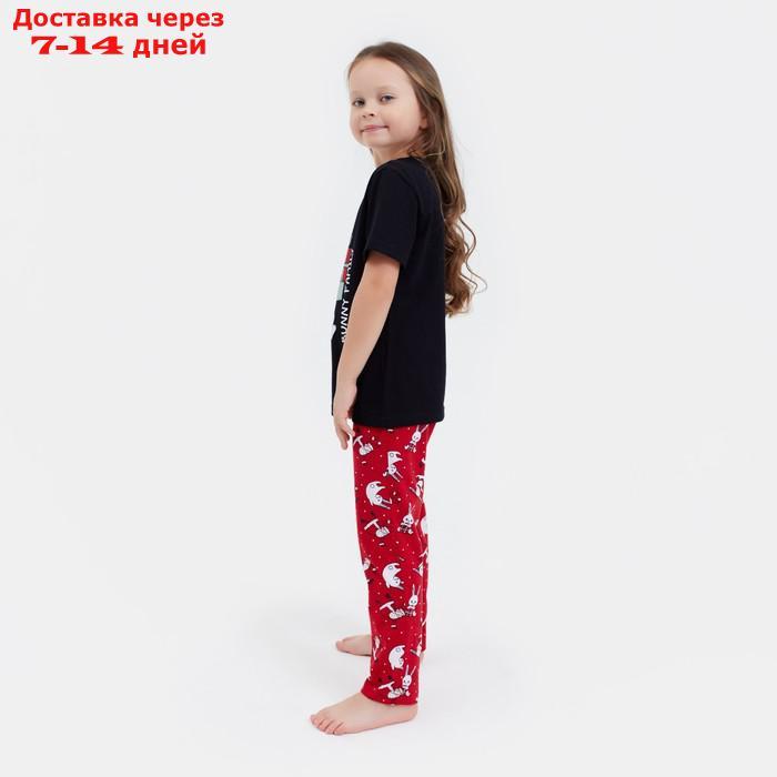 Пижама для девочки новогодняя KAFTAN "Bunny Family", размер 32 (110-116) - фото 5 - id-p227120146