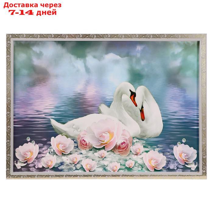 Картина "Лебеди в цветах" 56*76 см - фото 10 - id-p226965588