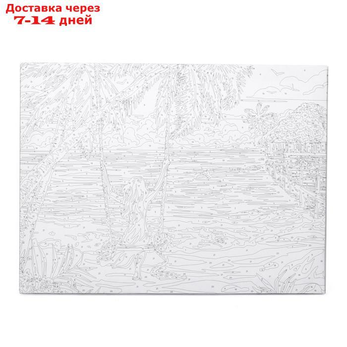 Картина по номерам на холсте с подрамником "Райский уголок", 40х30 см - фото 3 - id-p227122618