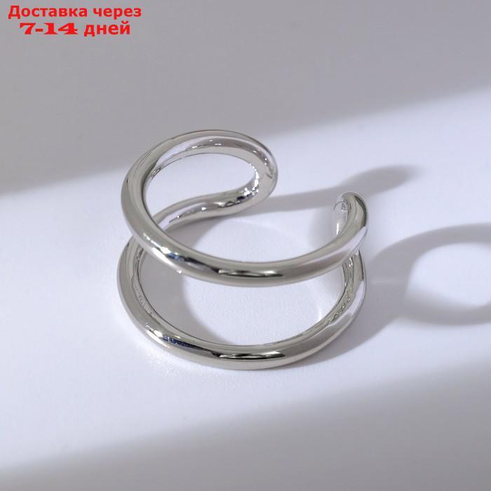 Кольцо "Модерн" линии, цвет серебро, безразмерное - фото 2 - id-p227110520