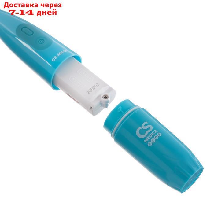 Электрическая зубная щётка CS Medica KIDS CS-463-B, вращательная, 18000 об/мин, бирюзовая - фото 5 - id-p226939519