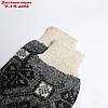 Носки мужские шерстяные "Снежинка в орнаменте", цвет бежевый, размер 25, фото 2