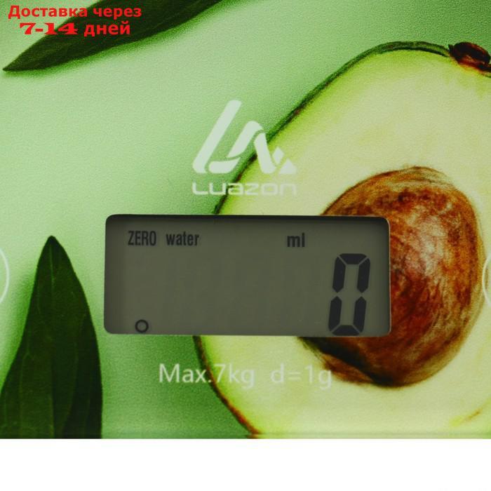 Весы кухонные LuazON LVK-501 "Авокадо", электронные, до 7 кг - фото 6 - id-p227110522