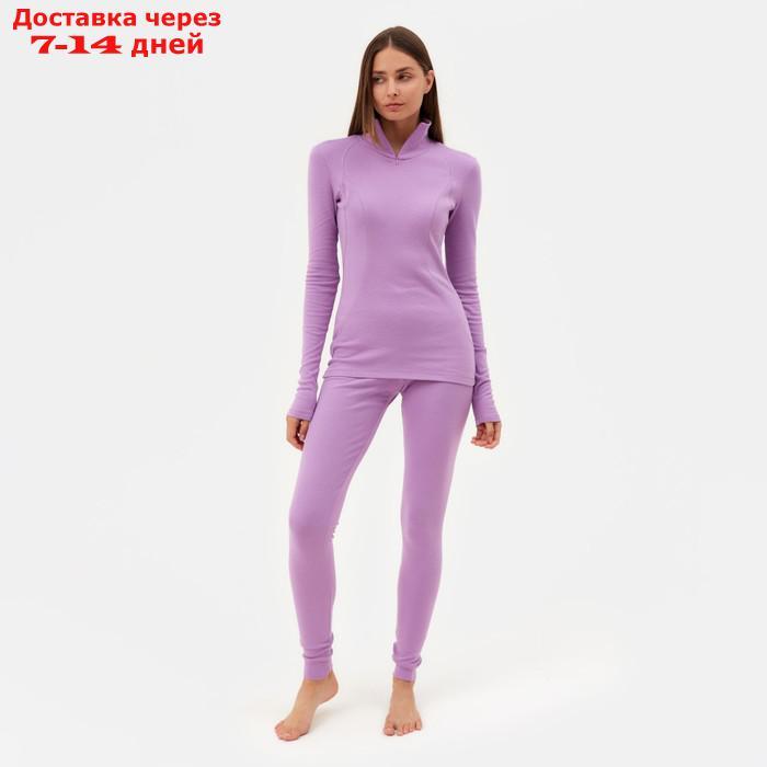 Термобельё женское (лонгслив, лосины) MINAKU цвет фиолетовый, размер 54 - фото 3 - id-p227121408