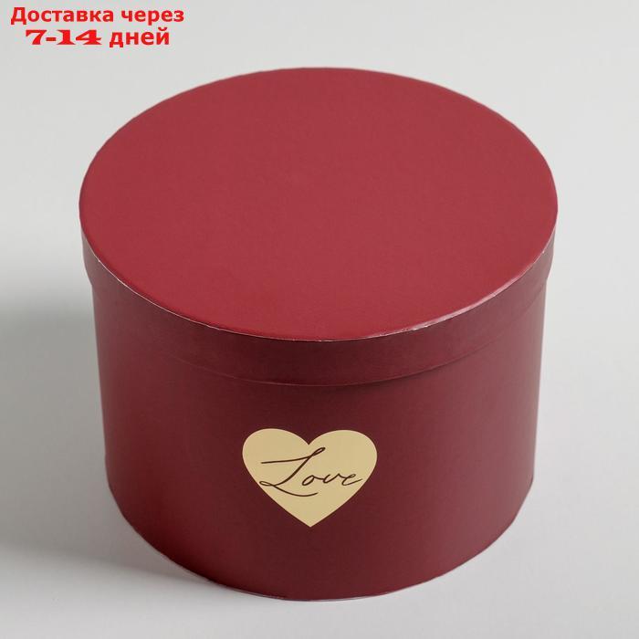 Набор шляпных коробок для цветов 3 в 1 "Красный", 18 × 13 см - 25 × 15 см - фото 6 - id-p227097688