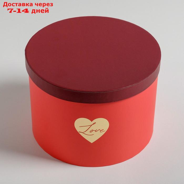 Набор шляпных коробок для цветов 3 в 1 "Красный", 18 × 13 см - 25 × 15 см - фото 7 - id-p227097688