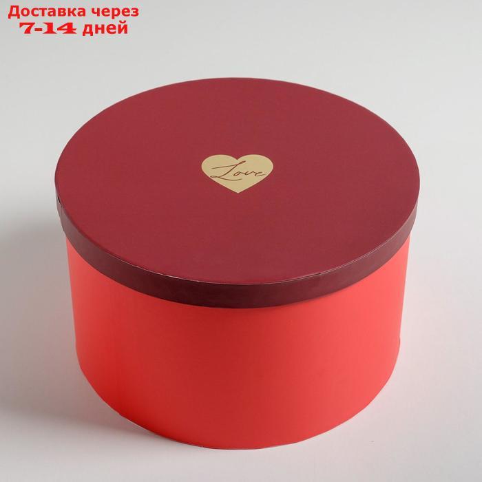 Набор шляпных коробок для цветов 3 в 1 "Красный", 18 × 13 см - 25 × 15 см - фото 8 - id-p227097688