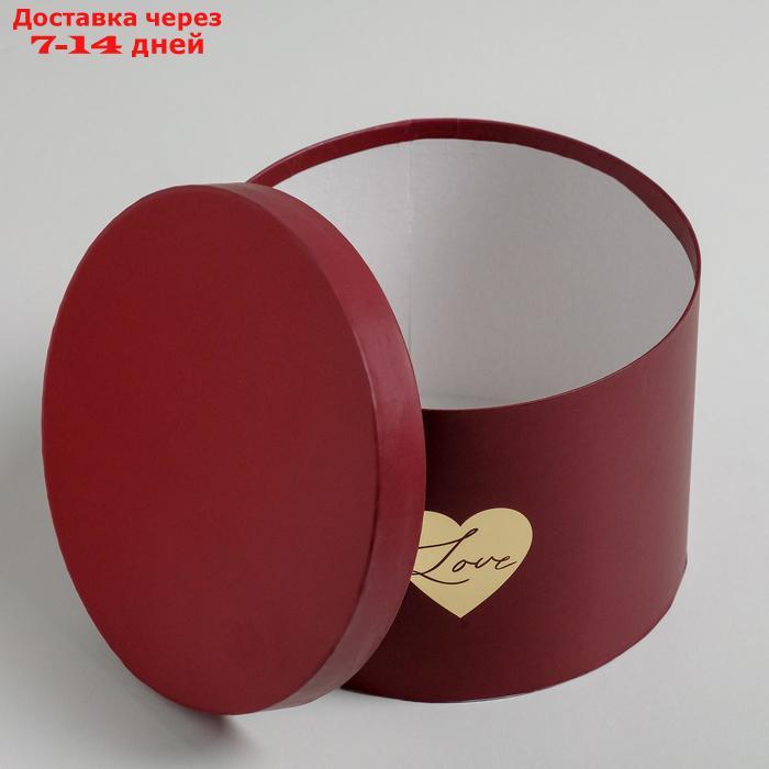 Набор шляпных коробок для цветов 3 в 1 "Красный", 18 × 13 см - 25 × 15 см - фото 10 - id-p227097688