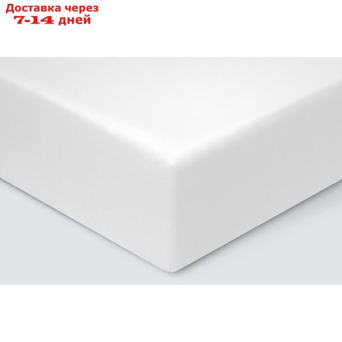 Простыня на резинке "Моноспейс", размер 180х200х23 см, цвет белый - фото 1 - id-p227129689