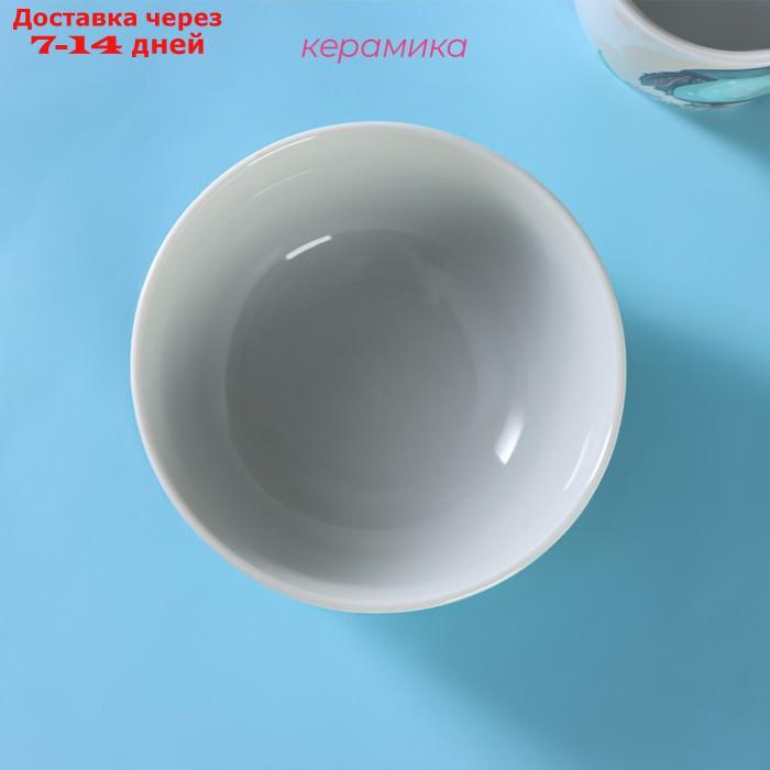 Набор детской посуды 2 предмета "Совенок", кружка 230 мл, миска 400 мл - фото 2 - id-p227120175