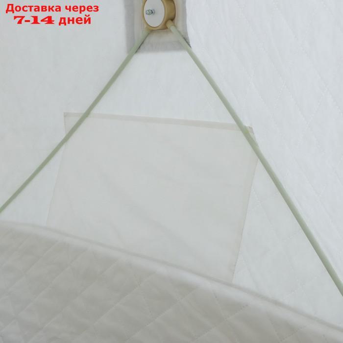 Палатка зимняя СЛЕДОПЫТ Premium 5 стен, 1,8х1,75 м, h-2,05 м, 5-ти местная, 3 слоя - фото 8 - id-p227126719