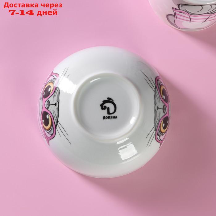 Набор детской посуды 2 предмета "Котик", кружка 230 мл, миска 400 мл - фото 5 - id-p227120178