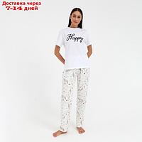 Брюки женские KAFTAN "Unicorn", р. 40-42, белый