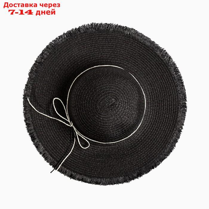 Шляпа женская MINAKU "Блеск", размер 56, цвет чёрный - фото 2 - id-p227108670