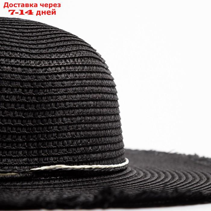 Шляпа женская MINAKU "Блеск", размер 56, цвет чёрный - фото 3 - id-p227108670