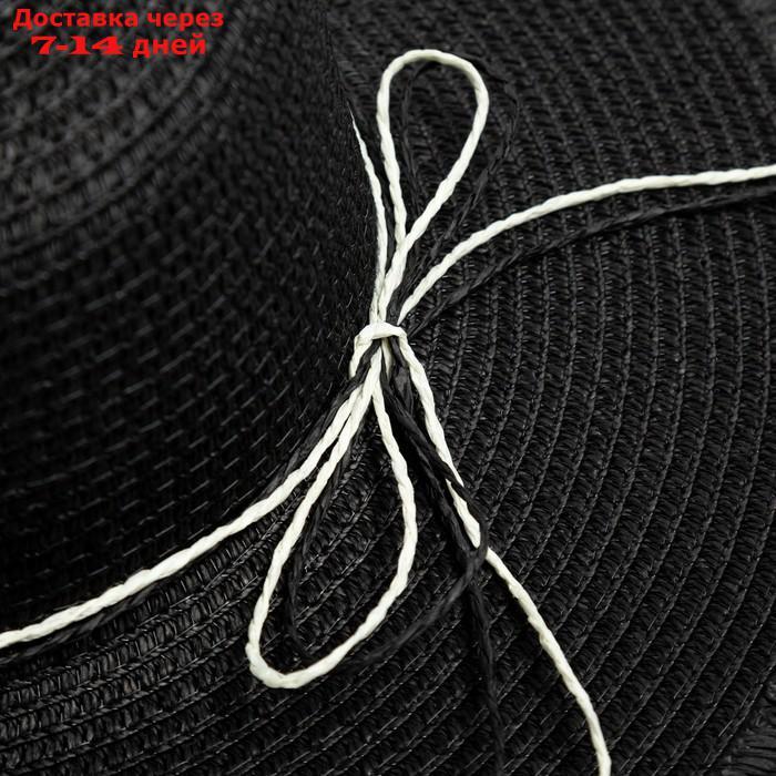 Шляпа женская MINAKU "Блеск", размер 56, цвет чёрный - фото 4 - id-p227108670