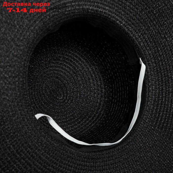 Шляпа женская MINAKU "Блеск", размер 56, цвет чёрный - фото 5 - id-p227108670