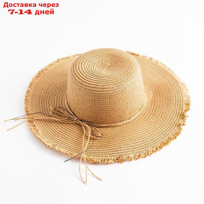 Шляпа женская MINAKU "Блеск", размер 56, цвет бежевый - фото 1 - id-p227108672