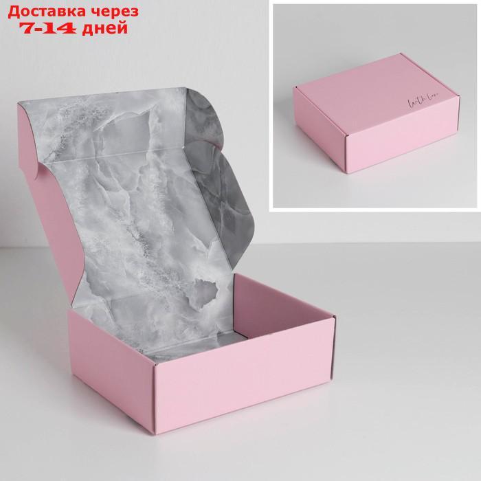 Коробка складная "Мрамор", 27 × 21 × 9 см
