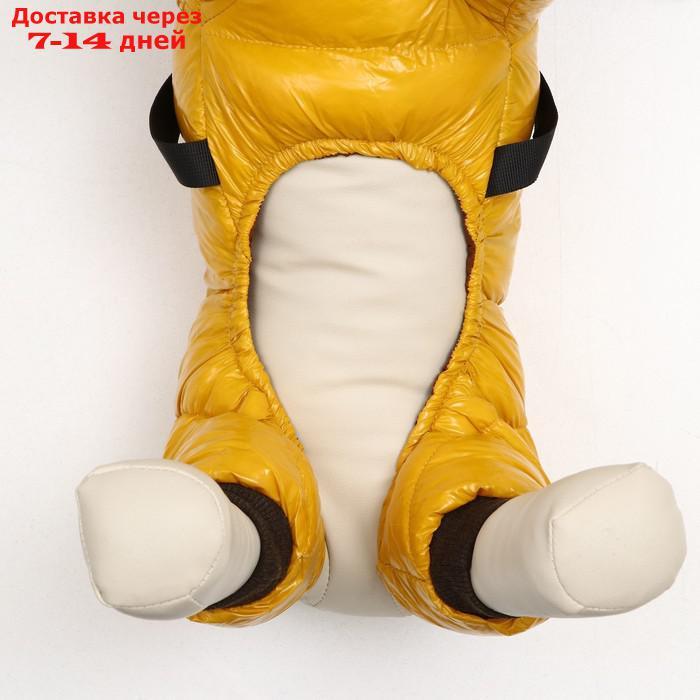 Комбинезон для собак со шлейкой "Моден", размер 10 (ДС 25, ОГ 34, ОШ 24 см), жёлтый - фото 5 - id-p227121485