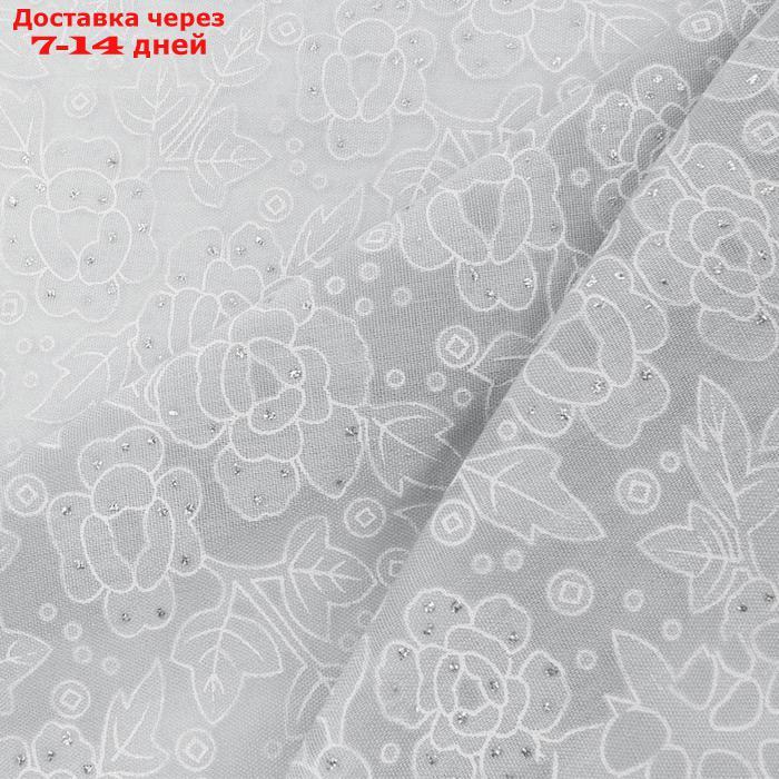 Платок женский, цвет серый, размер 70х70 - фото 3 - id-p227110548