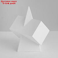 Геометрическая фигура, сечение параллелепипеда в пирамиде "Мастерская Экорше", 20 см (гипсовая)
