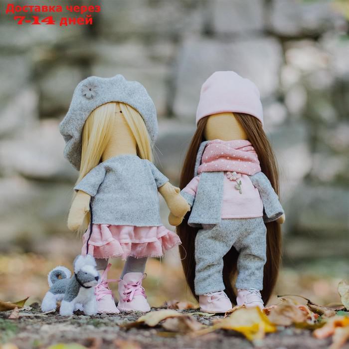 Интерьерные куклы "Подружки Вики и Ники- на прогулку" набор для шитья, 15,6 × 22.4 × 5.2 см 47167 - фото 5 - id-p226954890