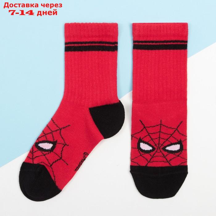Набор носков "Человек-Паук" 2 пары, красный/чёрный, 16-18 см - фото 2 - id-p226954897