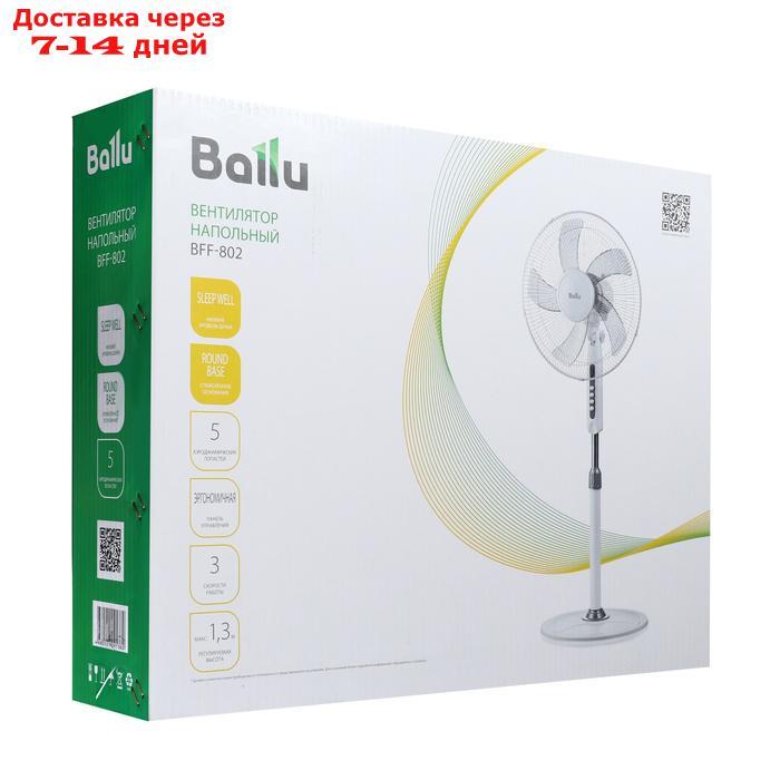 Вентилятор Ballu BFF 802, напольный, 45 Вт, 2000 м3/ч, 3 режима, белый - фото 4 - id-p227112533