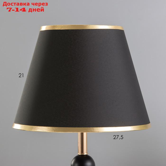 Настольная лампа Агата E27 40Вт черно-золотой 25х25х42,5 см - фото 3 - id-p227115470