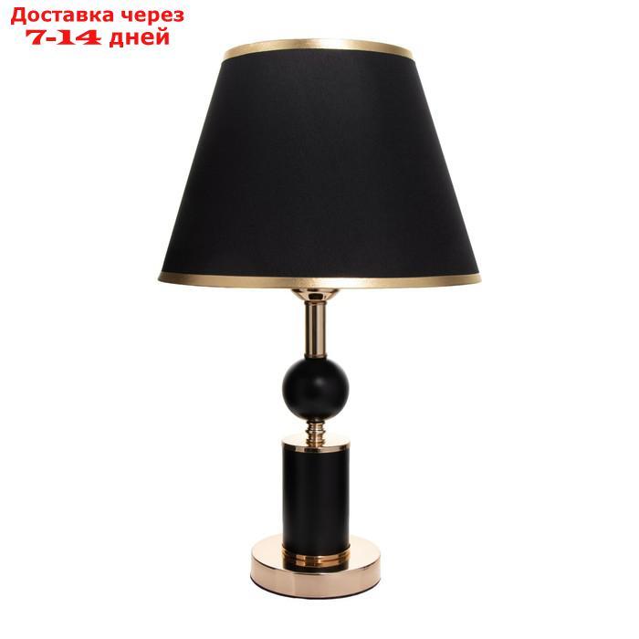 Настольная лампа Агата E27 40Вт черно-золотой 25х25х42,5 см - фото 7 - id-p227115470
