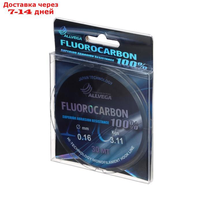 Леска монофильная ALLVEGA "FX Fluorocarbon 100%" 30м 0,16мм, 3,11кг, флюорокарбон 100% - фото 2 - id-p227126742
