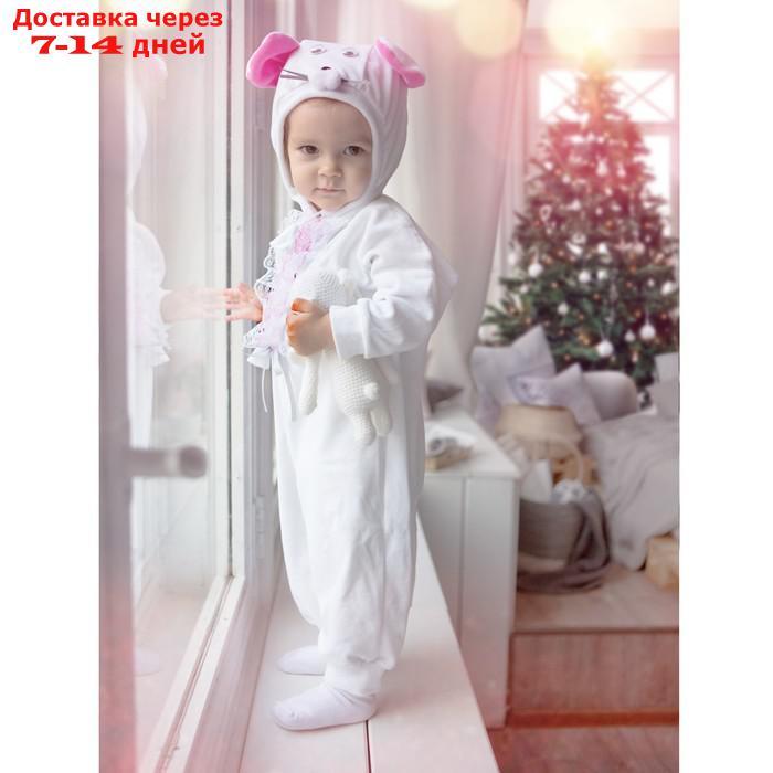 Карнавальный костюм для малышей "Мышка с декором"велюр, хлопок,рострост 74-92 - фото 1 - id-p227125758